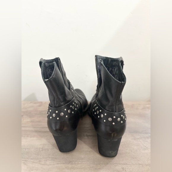 Born Slater Studded Harness Boot Black women 8.5 emo goth dark - Picture 4 of 7